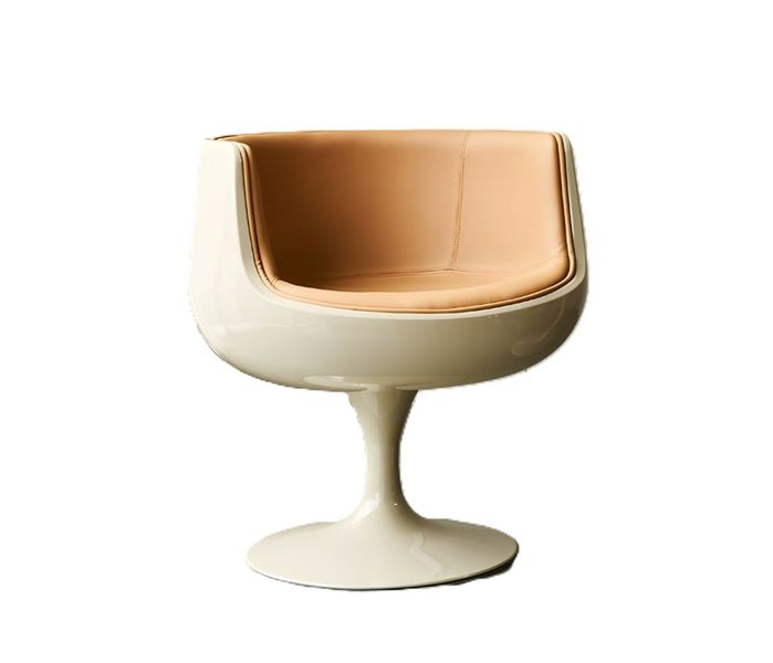 Modern Swivel Lounge Chair - Orange