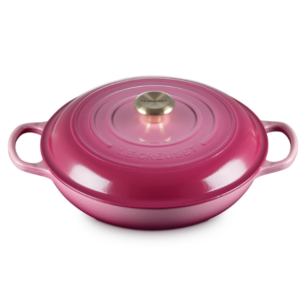 Le Creuset Signature Shallow Cast Iron Casserole - 26cm - Peche