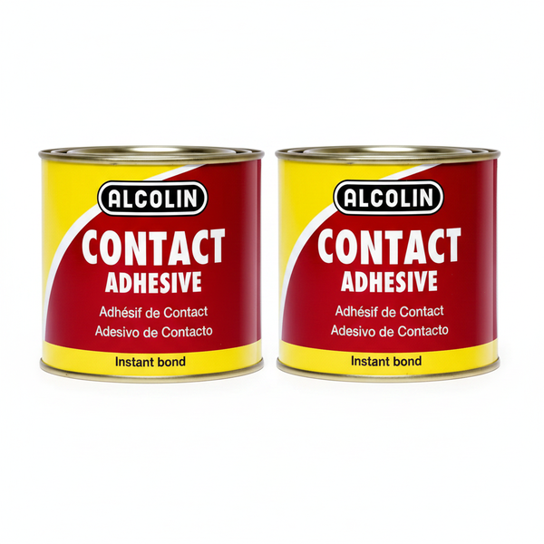 Alcolin - Contact Adhesive 500ml - High-Strength Polychloroprene - 2 Pack