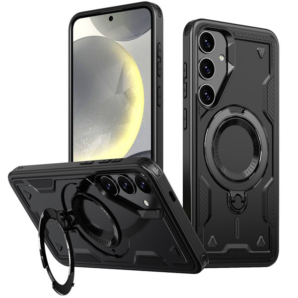 Magnetic Rotating Ring Bracket Case Compatible With Samsung Galaxy S24 Plus