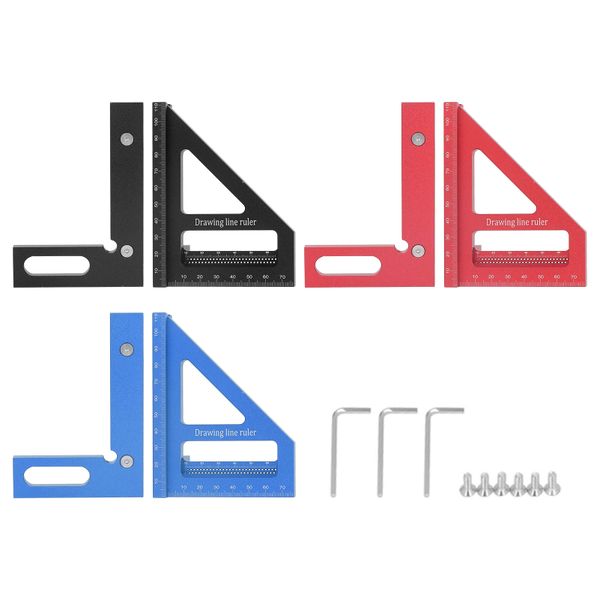 6-Piece 3D Aluminium Angle Scribers (45 /90 )