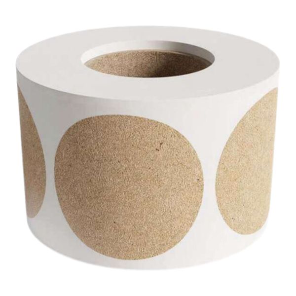 Round Khaki Brown Personalised Kraft Paper Stick On Labels (500 Pieces)