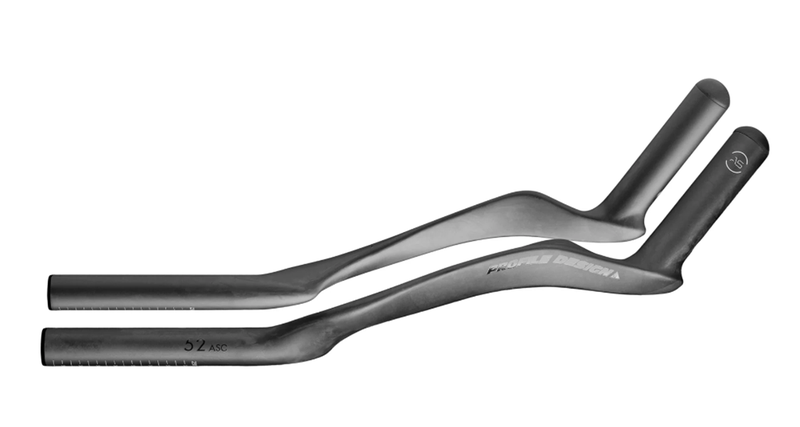 Profile Design Aero Shaped Carbon Aerobar Extension with 52deg Bend