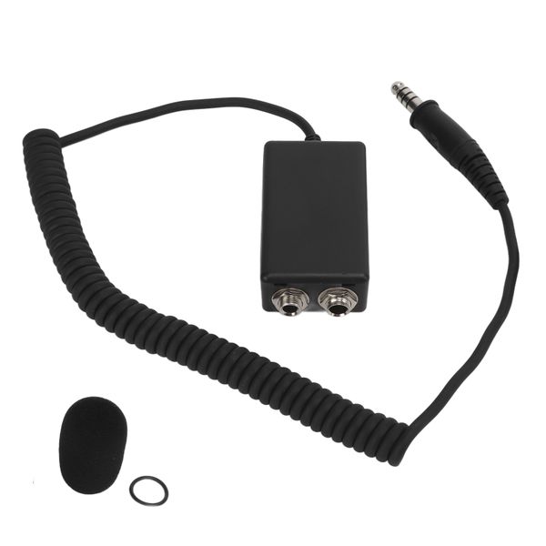 150cm Universal Aviation Headset Cable Adapter U174 to GA