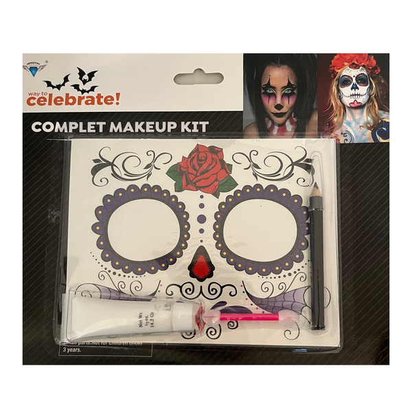 Halloween &amp; Festival Face Art Makeup Kit - Day of the Dead