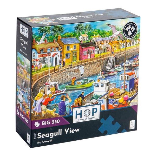 House of Puzzles - Seagull View - XL Pieces - 250 Piece Jigsaw Puzzle