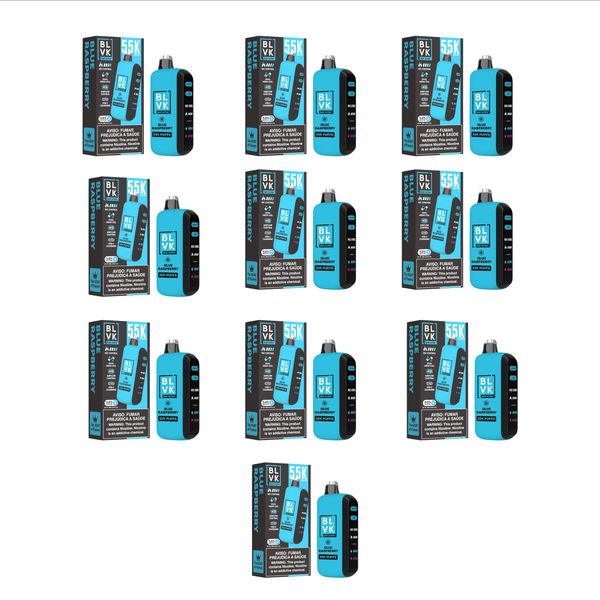 BLVK Ultra 55k Disposable Vape - Blue Raspberry (Pack of 10)