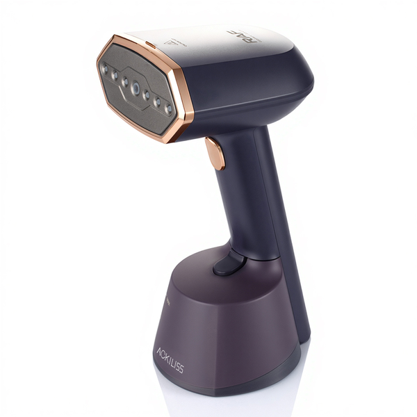 Handheld electric iron 1400W continuous steam jet with brush