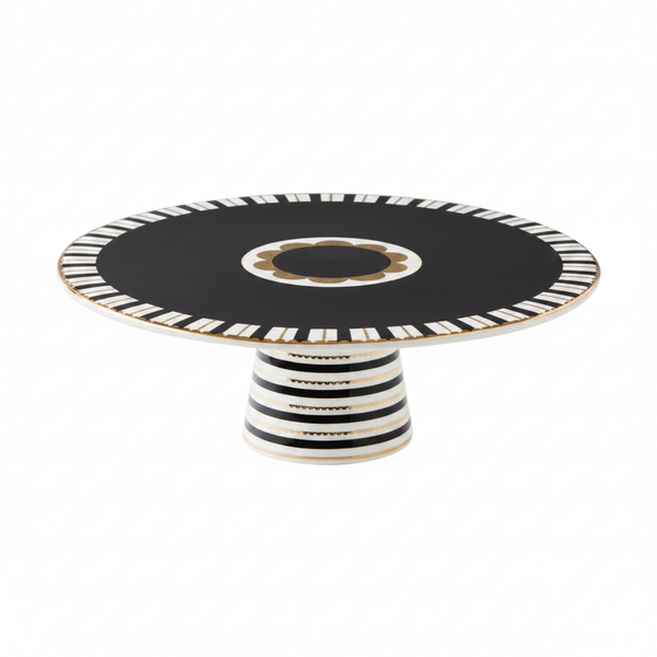 Maxwell &amp; Williams 28 cm Black Footed Cake Stand for Desserts