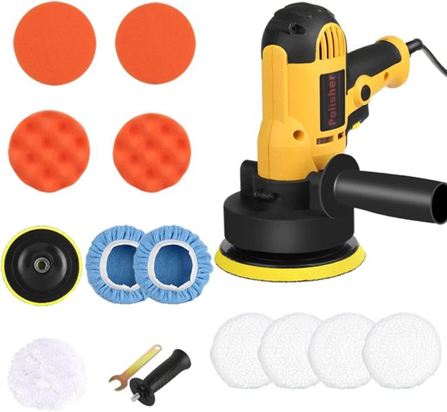 Car Buffer Polisher Kit 5'' Polishing Machine Kit for Car Detailing