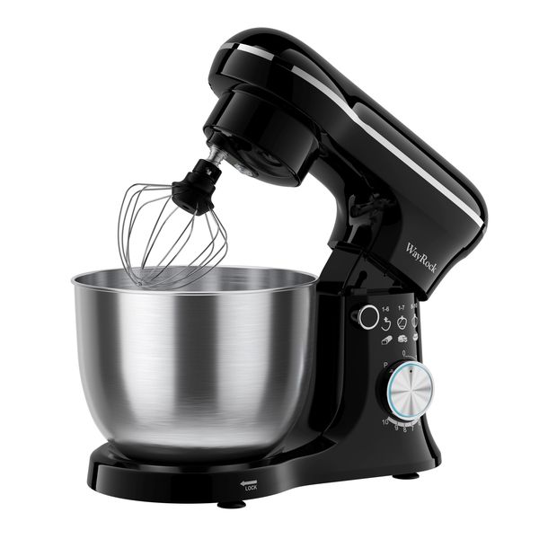 WayRock 1500W Stand Mixer 10 Speed Pure Copper Motor Plus 4.5L+6L Two Bowls