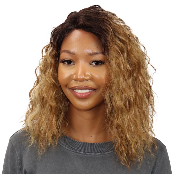 100% Premium Fiber Lace Front Wig Color Gold