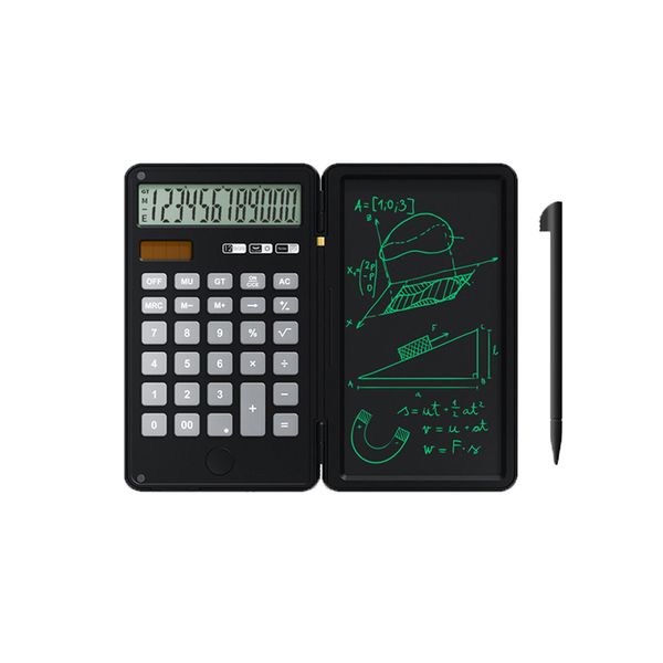 Foldable Pocket Calculator Notepad Calculator with Writing Pad and Pen