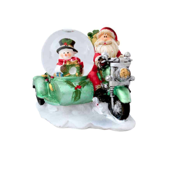 Christmas Traditional Snowglobe-Santa Clause and Snowman