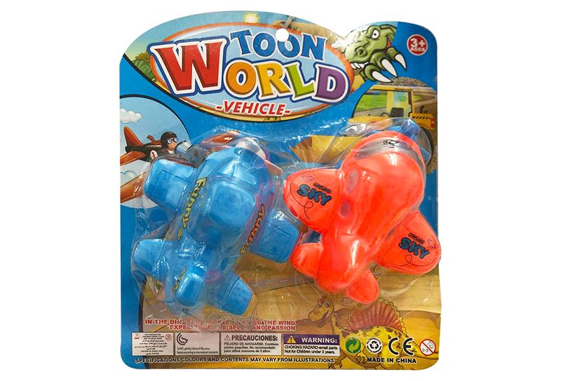 Toon World Vehicle Planes 2 Piece