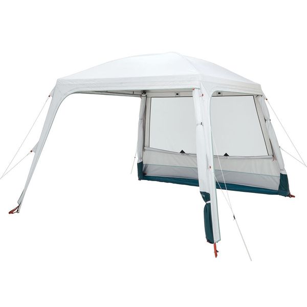 Quechua Camping living room with poles arpenaz base fresh 10-person