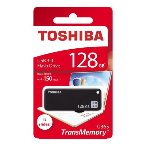 Toshiba Flash Drive 128GB up to 150mb Speed - THNU365W1280