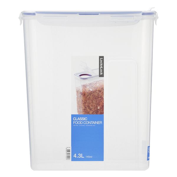 LocknLock - Rectangular Cereal Container With Flip Lid - 4.3 Litre
