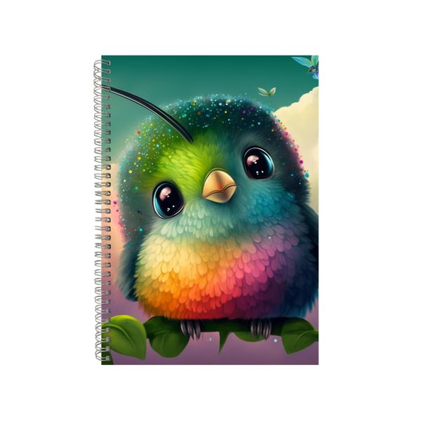Baby Hummingbird Whimsical Art Notebook Faith Gift Idea A4 Notepad Pad 80