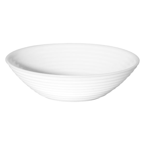 Luminarc Stairo White Tempered Glass Multi-Purpose Bowl 6 Pack, 450ml 16cm