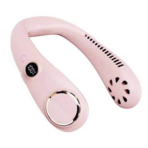 Bladeless Neck Fan Usb 2000Mah Portable Pink image