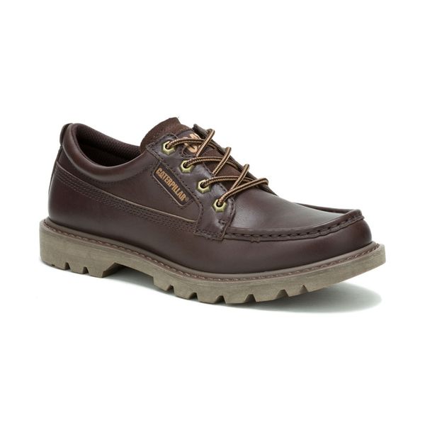 Cat Colorado Moc Toe Dark Brown