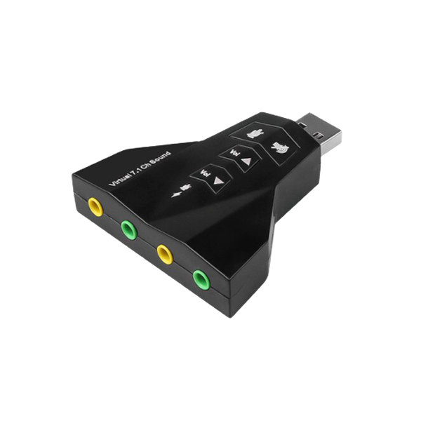 Virtual 7.1 3D Sound Card USB Adapter