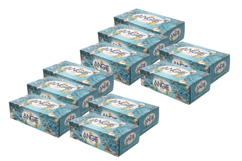 White Facial Tissues (2ply) Bundle - Purple (10 x 150's)