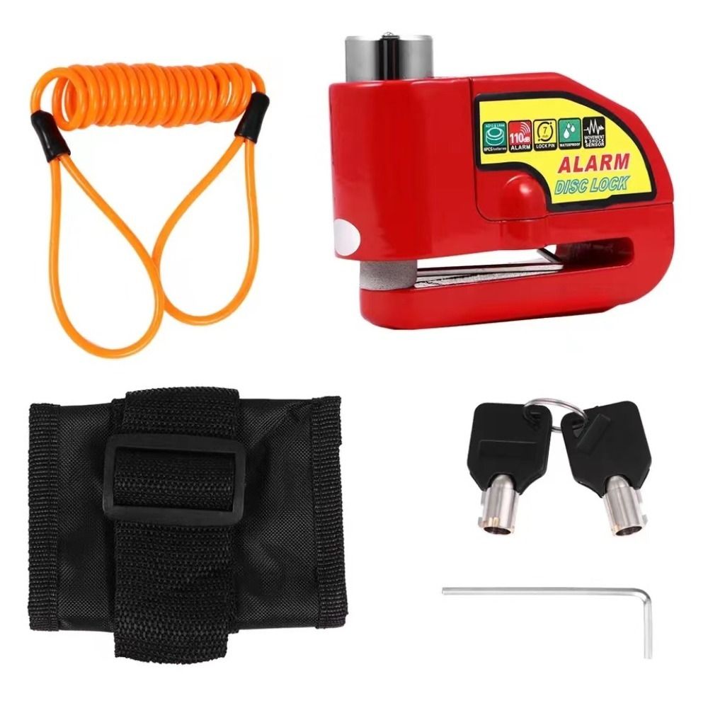 Motorcycle and Bicycle Disc Brake Waterproof Alarm Lock