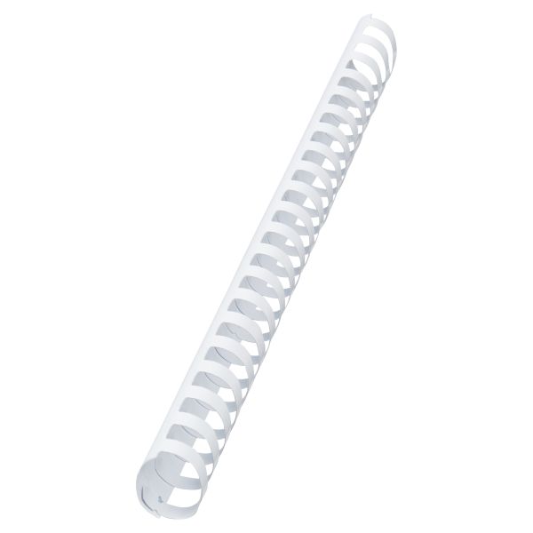 Rexel: 14mm 21 Loop PVC Binding Combs - White (100 Pack)