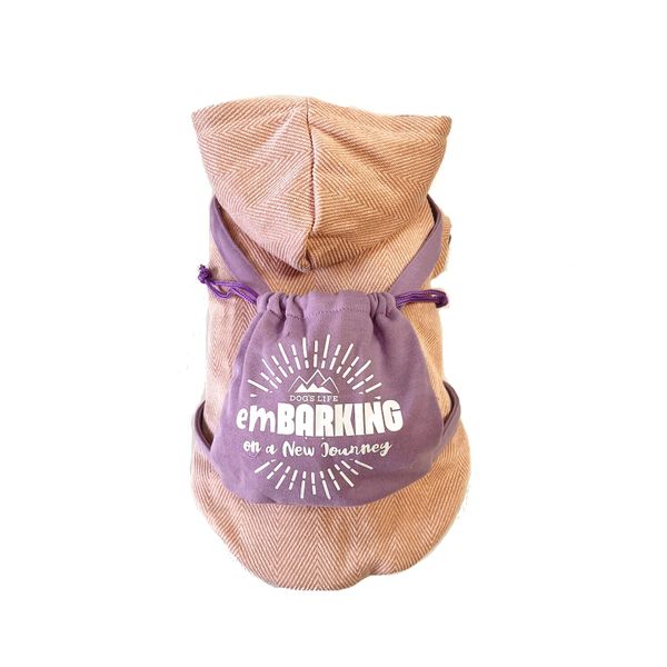 DL Embarking Backpack Hoodie Pink
