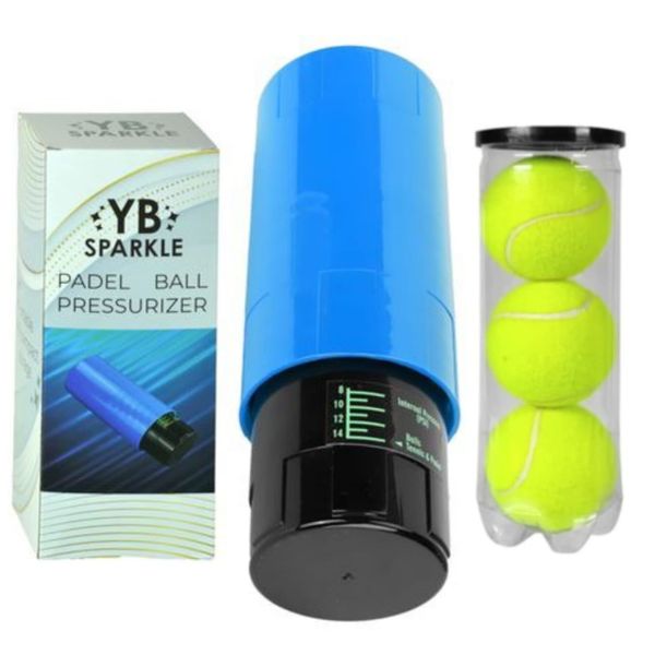 YB Sparkle - Tennis/Padel Ball Pressurizer [Pressuriser] + 3 Tennis Balls