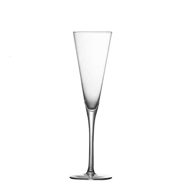 Crystal Glass Angled Champagne Flute Wedding Wine Glass