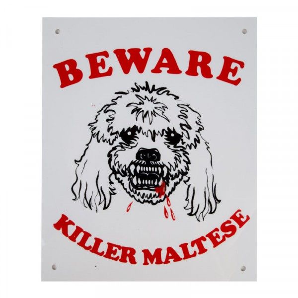 Bulk Pack 2 x Complete Beware Killer Maltese Warning Sign