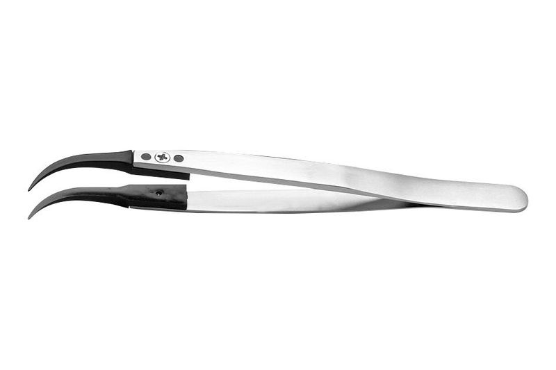 Ideal-Tek (7SVR.SA) Tweezer, Component Positioning, Curve, PVDF Tip