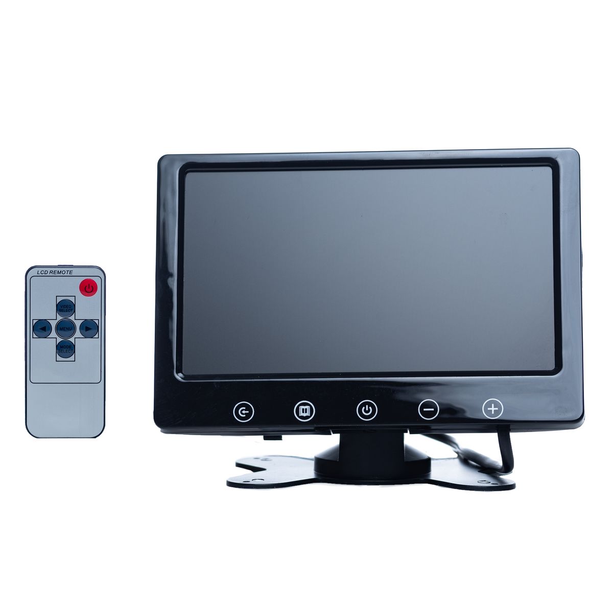 7" TFT/LED Hi Res Display Monitor, Headrest Shroud and Stand/Touch