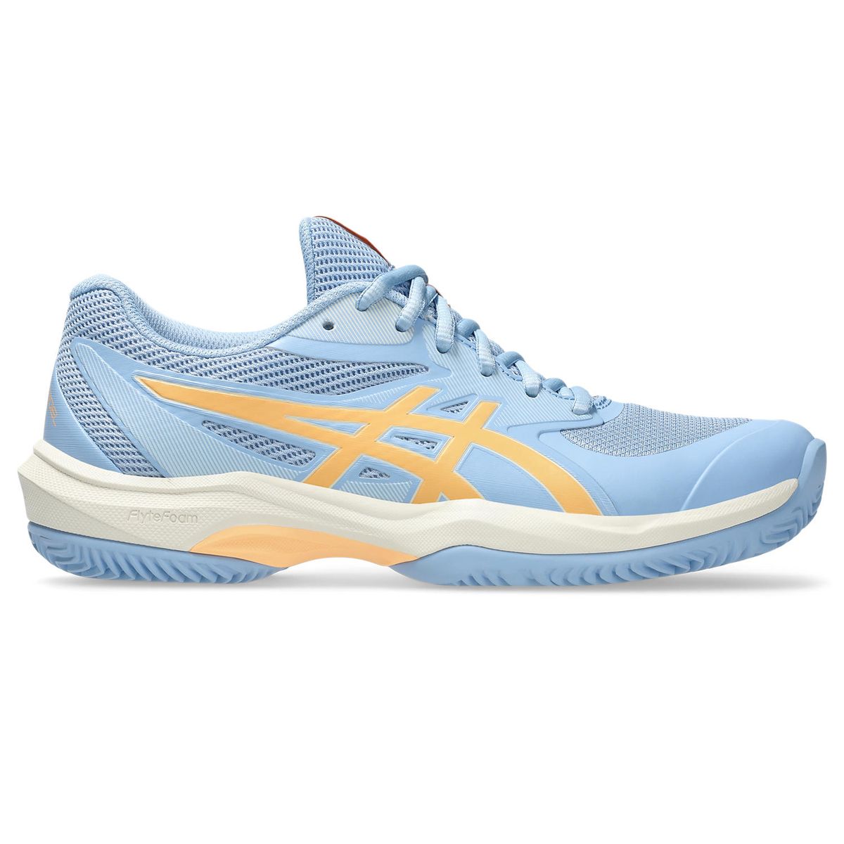 Asics Women's Game FF Padel Shoes - Stone Wash/Orange Glow
