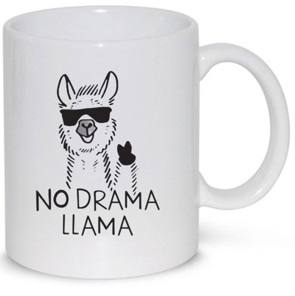 No Drama Llama Gift Coffee Mug (11Oz Standard Size)