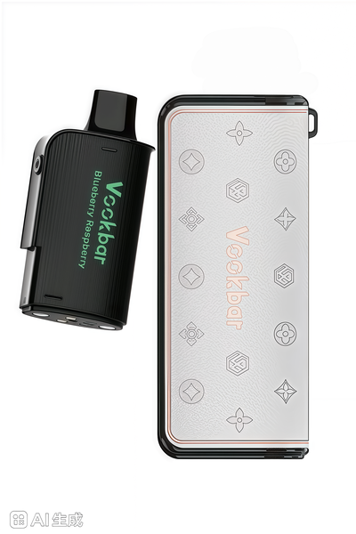 VOOKBAR Vape LUXE X 16000 Puffs-Blueberry Raspberry Pod-White Device