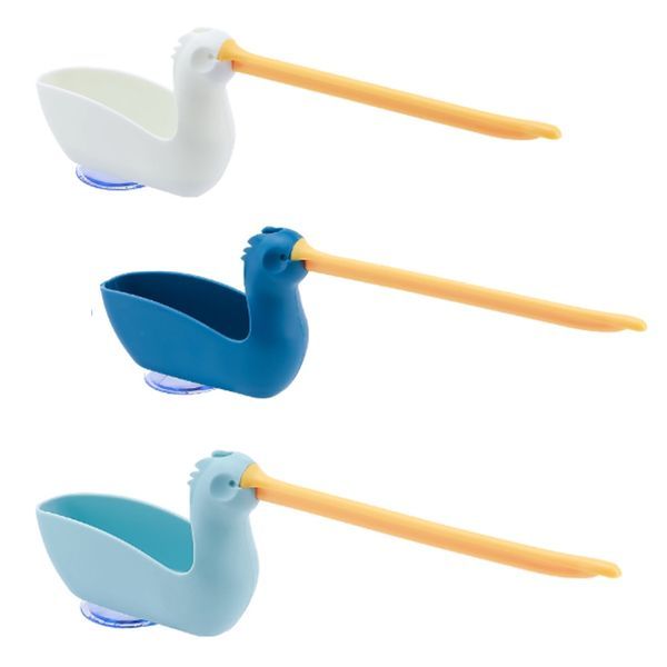 Kitchen Durable Plastic Sink Cloth Holder With Suction Cup Set Of 3 -30cm
