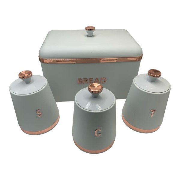 Bread Bin &amp; Canister Set - 4pc