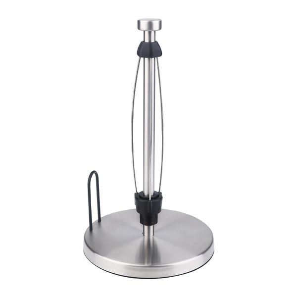 Kitchen Paper Towel Roll Holder Stand with Base Suction Cups