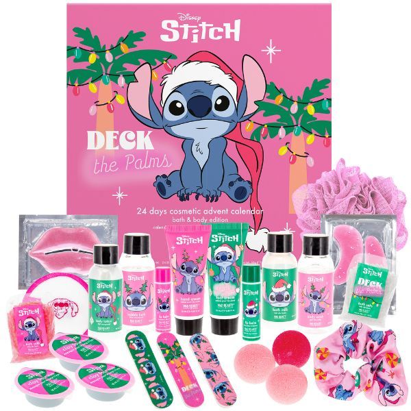 Disney Stitch-Mas 24-Day Advent Bath &amp; Body Calendar for Adults &amp; Teens