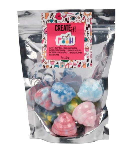 Create It! Bath Bomb Mini Unicorn Pooh - 7 Pack