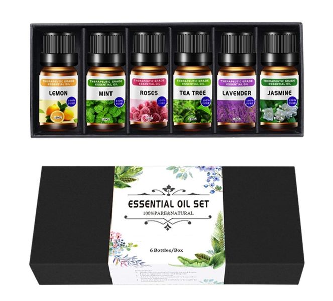6 Bottles Set 100% Pure Essential Fragrance Oil