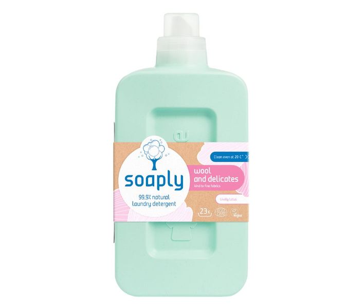 Soaply Natural Laundry Detergent Wool &amp; Delicates Lively Lotus 1 Liter