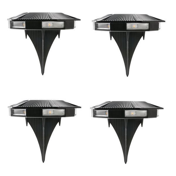 4 Pack Of 6-LED Solar Lawn Yard Lamp PI-181