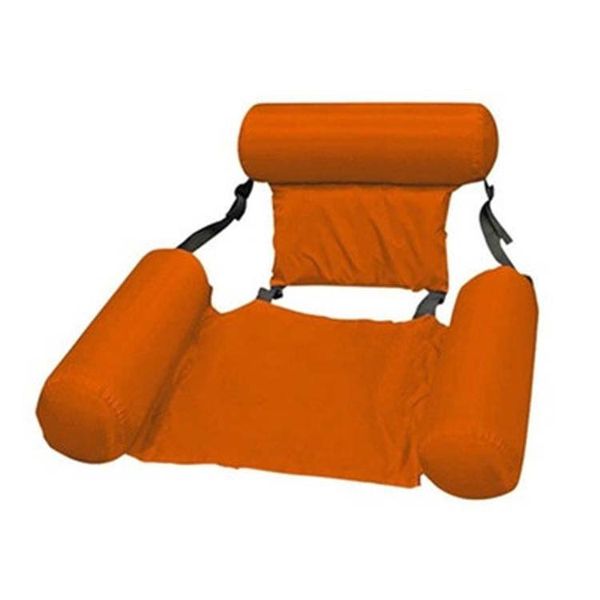 Inflatable Pool Floating Lounge Chair- Orange