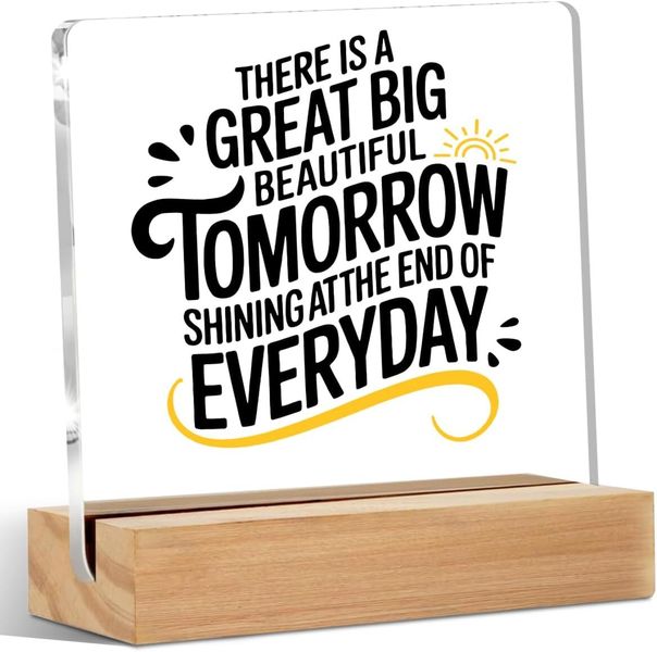 Cartoon Acrylic Sign, Christmas Birthday Inspirational Gift