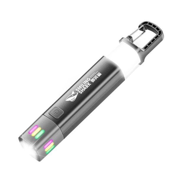 Recargeable Torch Flashlights LED with 3 Modes Hook and Zoomable Waterproof